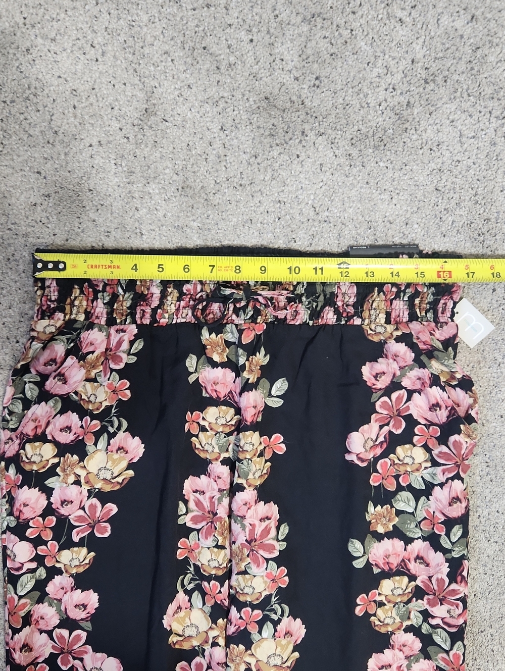 New Maurices Wide Leg Pants High Rise Multi Color Floral Size Large Regular - Picture 6 of 11